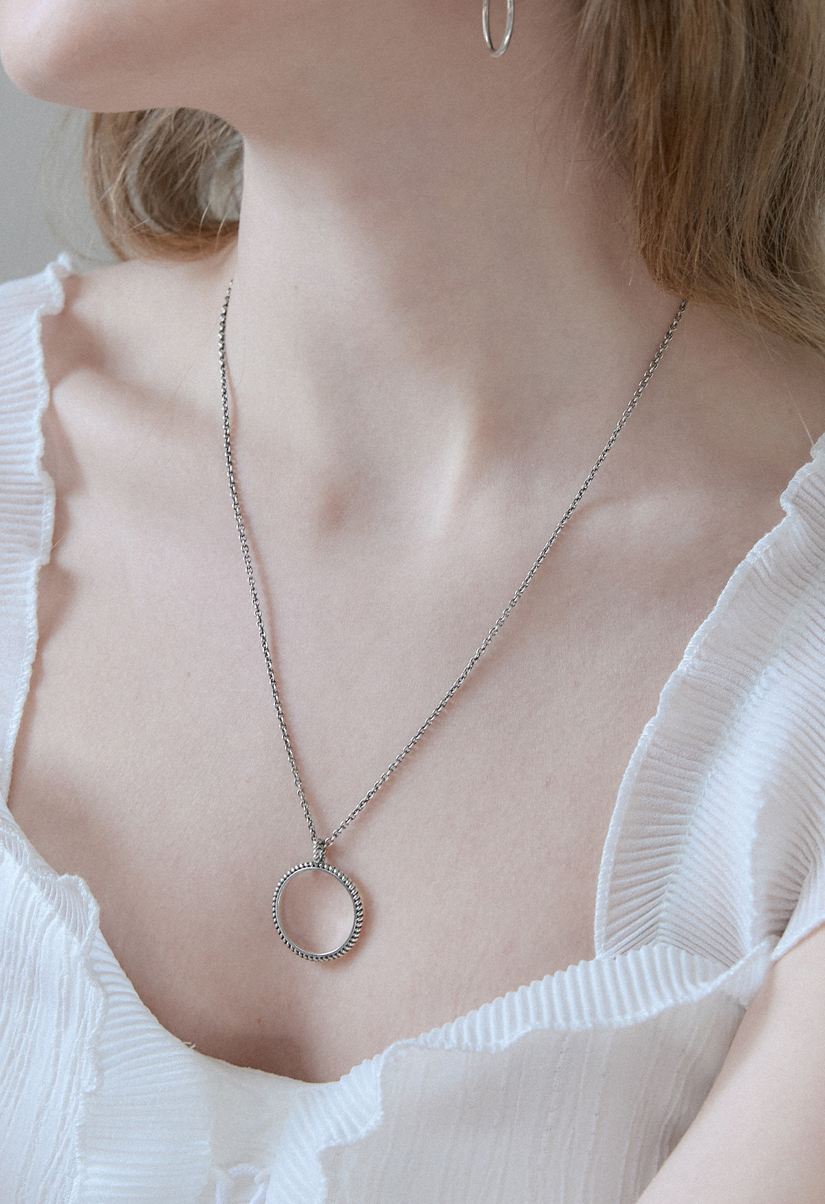 Openring Silver Necklace