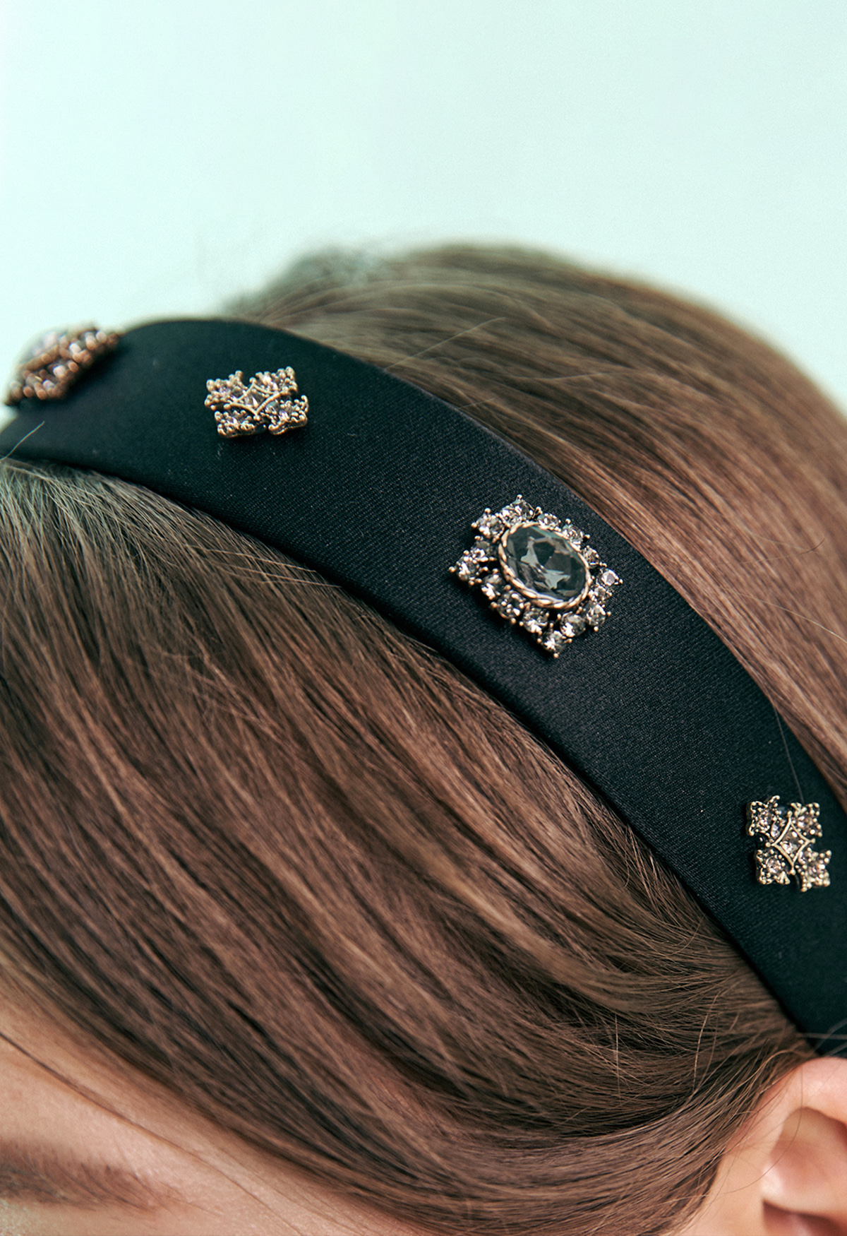 Victoria Antique Cubic Wide Hairband